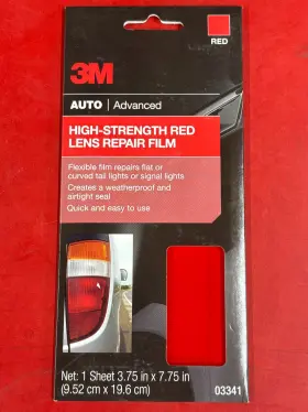 3m 051131033412 03341 Automobile High Strength Red Brake Lens Repair Film 3.75 Inch X 7.75