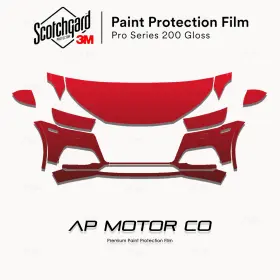 3m 3m0000ap0214 Audi Q5 S Line 2018-2020 Pro Series Precut Paint Protection Clear Bra Ppf Kit