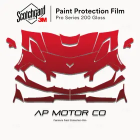 3m 3m0000ap0229 Chevrolet Corvette Zr1 2019 Pro Series Precut Paint Protection Clear Bra Ppf