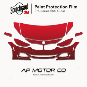 3m 3m0000ap0387 Bmw 4 Series 2017-2020 Pro Precut Paint Protection Film Clear Bra Ppf