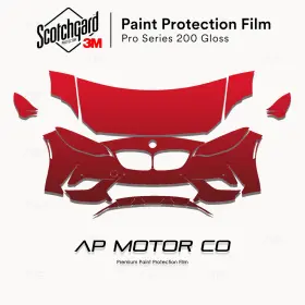 3m 3m0000ap0399 Bmw M2 Competition 2019-2021 Pro Series Precut Paint Protection Clear Bra Ppf