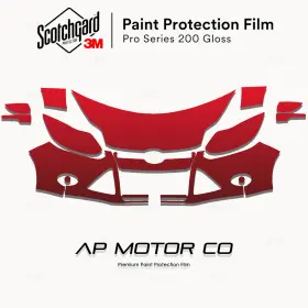 3m 3m0000ap0492 Ford Focus 2012-2014 Pro Series Precut Paint Protection Film Clear Bra Ppf