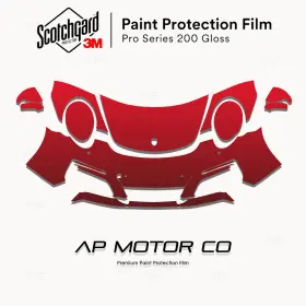 3m 3m0000ap0595 Porsche 911 2017-2019 Pro Series Precut Paint Protection Film Clear Bra Ppf