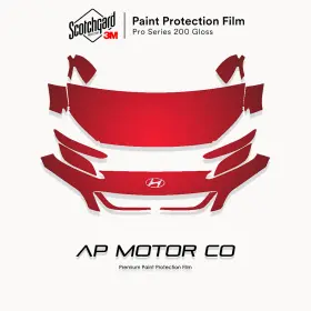 Apmc20011700 3m Pro Precut Paint Protection Film Clear Bra Ppf For Hyundai Kona 2022-2023 Kit