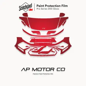 Apmc20011758 3m Pro Precut Paint Protection Clear Bra Ppf For Hyundai Sonata N-line 2024-2026