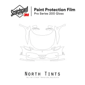 Nt-16325401 3m Precut Pro Series Paint Protection Clear Bra Ppf For 2024 Ferrari 296 Gtb