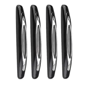 Acouto Acoutov612d3x8ke-01 Car Door Protector Edge Guards 4pcs Pvc Universal Black
