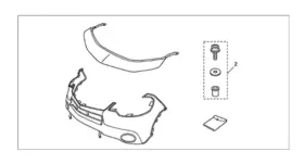 08p35-sok-200 Acura Oem Full Nose Mask Bra For Ft02-ft03 Tl