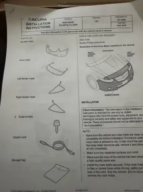 08p35-tl2-200a Acura 09-14 Tsx Cu2 Nose Mask Bra #3
