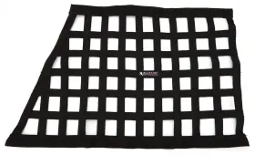 All10293 Allstar Performance Dnlf Window Net Ribbon Style Angled Black Non-sfi
