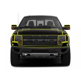 10fr Anchor Room Pp Fk Lens And Paint Protection Film Kit 12-piece Front F-150 Raptor 20