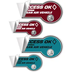 1qmp2017 Aolamegs 4pcs California Hov Stickers Protection Film - Clear Paint