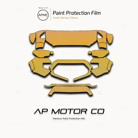 Apmcg11672 Ap Motor Co Toyota Tacoma Trd Sport 2016-2023 Precut Paint Clear Bra Film Ppf
