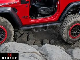 Wb10raa6b Aps Rs Style Drop Step Nerf Bars-black For 18-25 Wrangler Jl 2dr