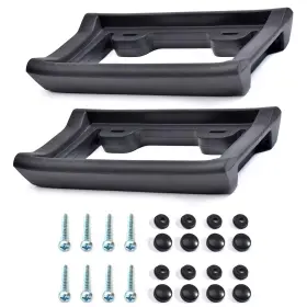 Lp-104 Ar-pro Ultimate License Plate Bumper 2 Pack - Standard 2.3 Inch Thick Black