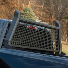 1110102 Aries Headache Rack Window Protection Cab Black Aluminum Advantedge #2