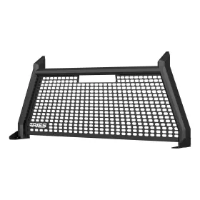 1110107 Aries Headache Rack Window Protection Cab Black Aluminum Advantedge