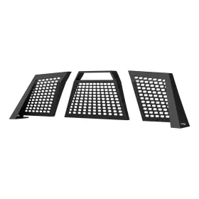 1110112 Aries Headache Rack Window Protection Cab Black Aluminum Switchback #3