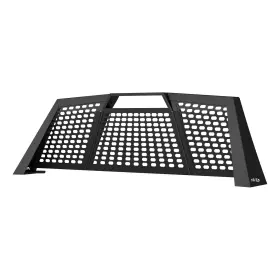 1110112 Aries Headache Rack Window Protection Cab Black Aluminum Switchback