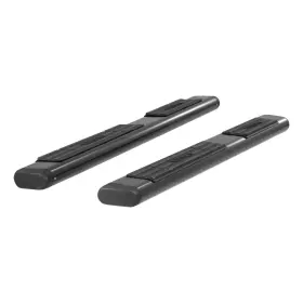 B2875 Aries Automotive Step Bars 6 Inch Oval Aluminum Black Powdercoated Pair