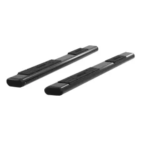 B2891 Aries Automotive Step Bars 6 Inch Oval Aluminum Black Powdercoated Pair