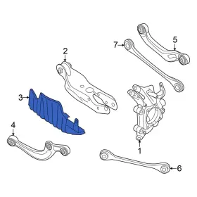 8b3505415 Audi Oe Rear Left Stone Guard