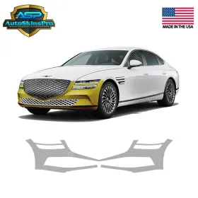 Asp.ppf.119 Autoskinspro 2021-2024 Genesis G80 Sedan Front Bumper Precut Paint Protection Clear Film Ppf