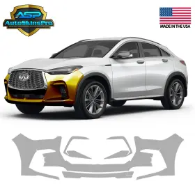 Asp.ppf.125 Autoskinspro 2022-2025 Infiniti Qx55 Suv Front Bumper Precut Paint Protection Clear Film Ppf
