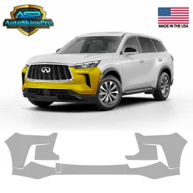 Asp.ppf.126 Autoskinspro 2022-2025 Infiniti Qx60 Suv Front Bumper Precut Paint Protection Clear Film Ppf