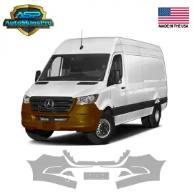 Asp.ppf.152 Autoskinspro Precut Paint Protection Film For 2019-2025 Mercedes-benz Sprinter Front Bumper