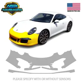 Asp.ppf.198 Autoskinspro 2012-2016 Porsche 911 Pre-cut Front Bumper Paint Protection Clear Film Ppf Bra