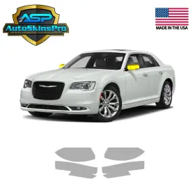 Asp.ppf.205 Autoskinspro Precut Headlight Protection Film Ppf For 2015-2023 Chrysler 300 Mirrors