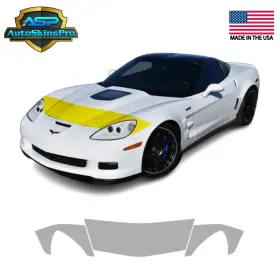 Asp.ppf.207 Autoskinspro Precut Paint Protection Film Ppf For 05-13 C6 Corvette Partial Hood And Fenders
