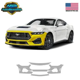 Asp.ppf.219 Autoskinspro Precut Paint Protection Film Ppf For 2024-2025 Ford Mustang Gt Front Bumper