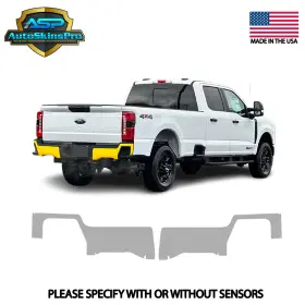 Asp.ppf.230 Autoskinspro Precut Paint Protection Film Ppf For 2023-2025 Super Duty 250 350 Rear Bumper