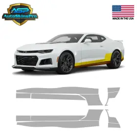Asp.ppf.32 Autoskinspro Precut Paint Protection Film Ppf For 2017-2024 Camaro Zl1 Rockers / Splash