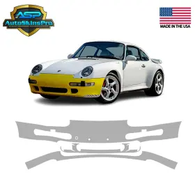Asp.ppf.39 Autoskinspro Precut Paint Protection Film Ppf For 1994-1997 Porsche 911 Front Bumper
