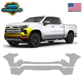 Asp.ppf.40 Autoskinspro Precut Paint Protection Film Ppf For 22-25 Silverado High Country Front Bumper