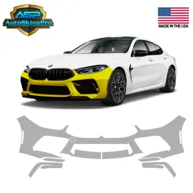 Asp.ppf.48 Autoskinspro Precut Paint Protection Film Ppf 20-25 Bmw M8 / Gran Coupe Front Bumper