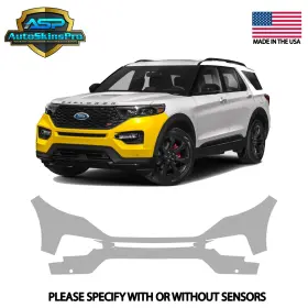 2020-2024ford Autoskinspro Asp.ppf.58 Precut Paint Protection Film Ppf For Explorer Front Bumper