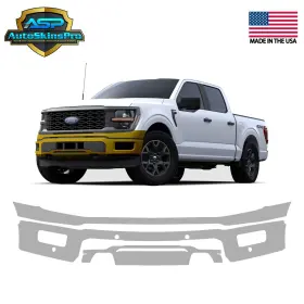 Asp.ppf.6 Autoskinspro Precut Paint Protection Film For 2024-2025 F-150 Tremor Xl Xlt Stx Front Bumper
