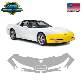 Asp.ppf.62 Autoskinspro Precut Paint Protection Film Ppf For 1997-2004 Corvette C5 Front Bumper