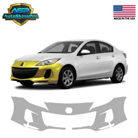 Asp.ppf.69 Autoskinspro Precut Paint Protection Film Ppf For 2012-2013 Mazda 3 Front Bumper