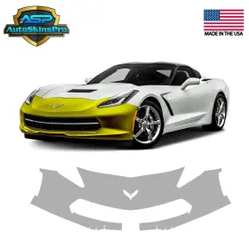 Asp.ppf.8 Autoskinspro Precut Paint Protection Film For 2014-2019 Chevrolet Corvette Front Bumper