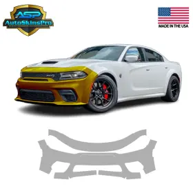 Asp.ppf.88 Autoskinspro Precut Paint Protection Film Ppf 2020-2023 Dodge Charger Srt Wb Front Bumper