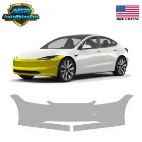 Asp.ppf.9 Autoskinspro Precut Paint Protection Film For 2024-2025 Tesla Model 3 Front Bumper