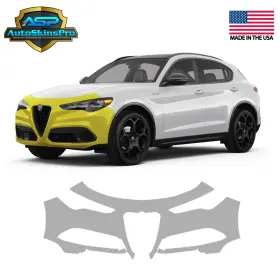 Asp.ppf.94 Autoskinspro Precut Paint Protection Film Ppf For 2018-2025 Alfa Romeo Stelvio Front Bumper