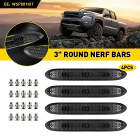 Stp1126 Auxito Replacement Step Pad For 3 Inch Round Nerf Bars 5pin Molding - Set Of 4 Universal Pm