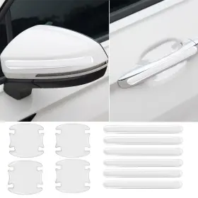 Csbt003-a Bamboo Delicacy 10 Pcs Car Door Handle Scratch Protector Universal Waterproof Transparency