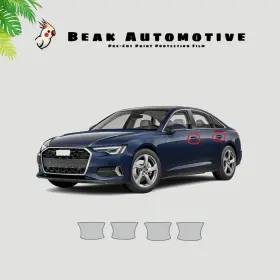 0000ba0208 Beak Automotive Ppf For Audi A6 2020-2025 Door Handle Cup Paint Protection Film Pre-cut
